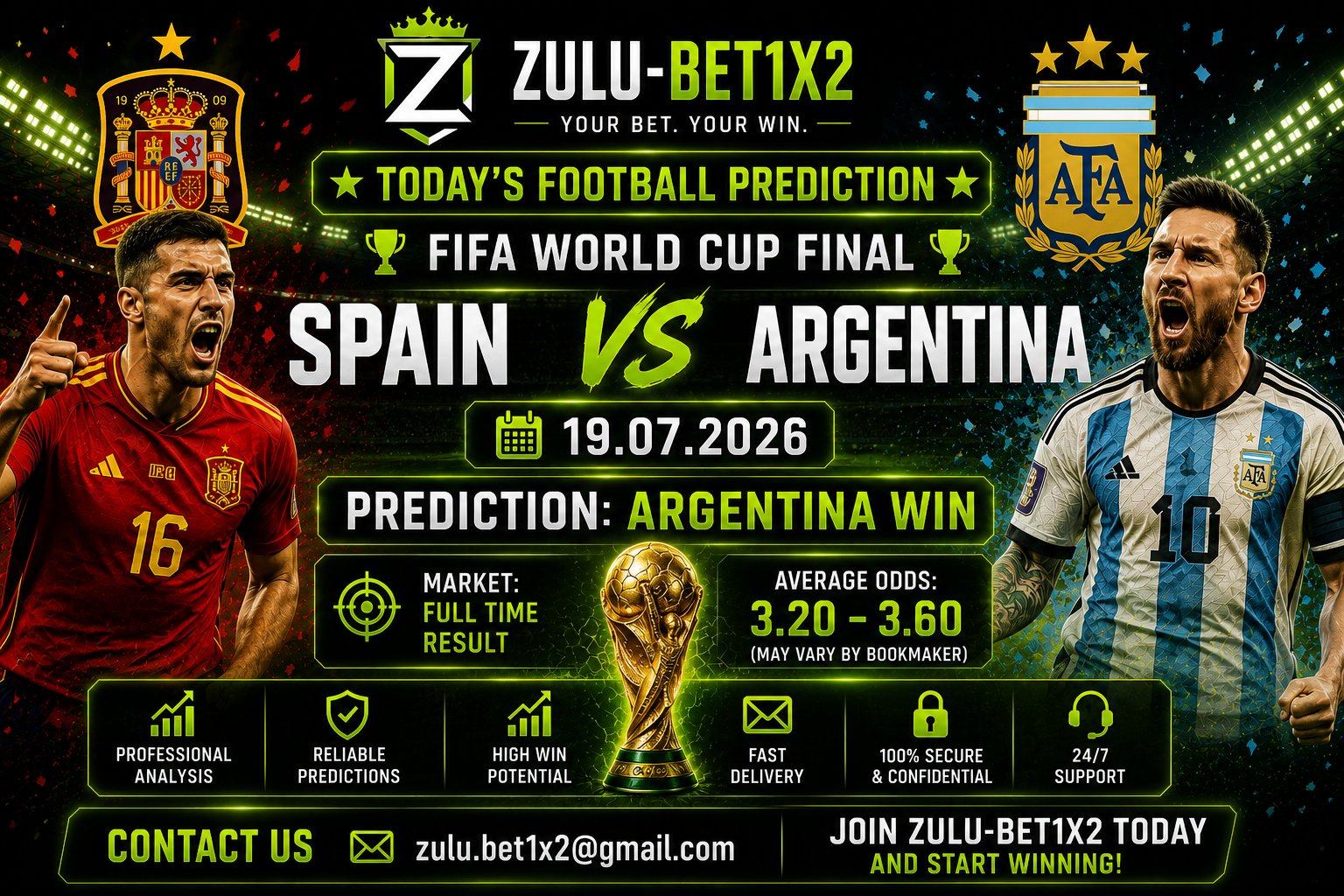 SPAIN VS ARGENTINA BEST PREDICTIONS